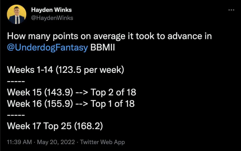 Underdog Best Ball Week 17 Correlation Strategy