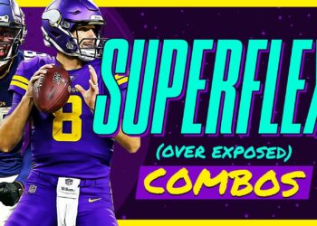 Projected Ownership of Player Combos and Stacks in the Big Board SuperFlex